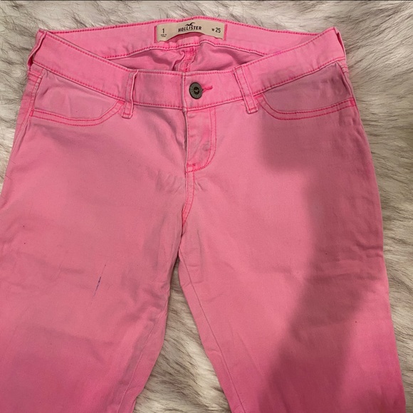 Hollister pink pants … beautiful.. size 25 - size 1 - Picture 9 of 10